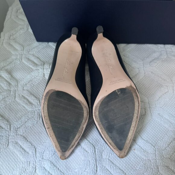 Brooks Brothers Navy Leather Heels - Picture 10 of 11